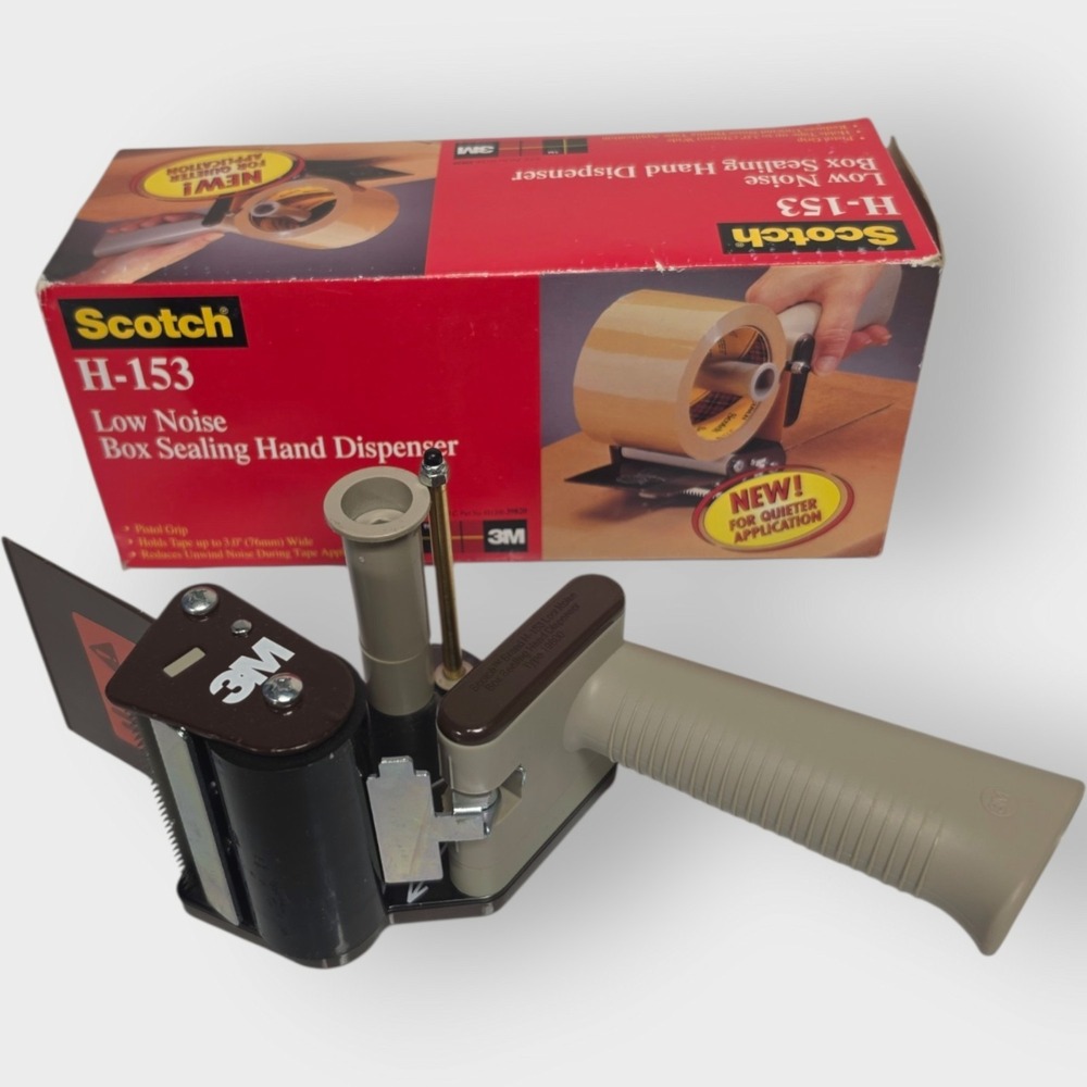 H153- Scotch Box Sealing Tape Dispenser Low Noise 3" IN BOX